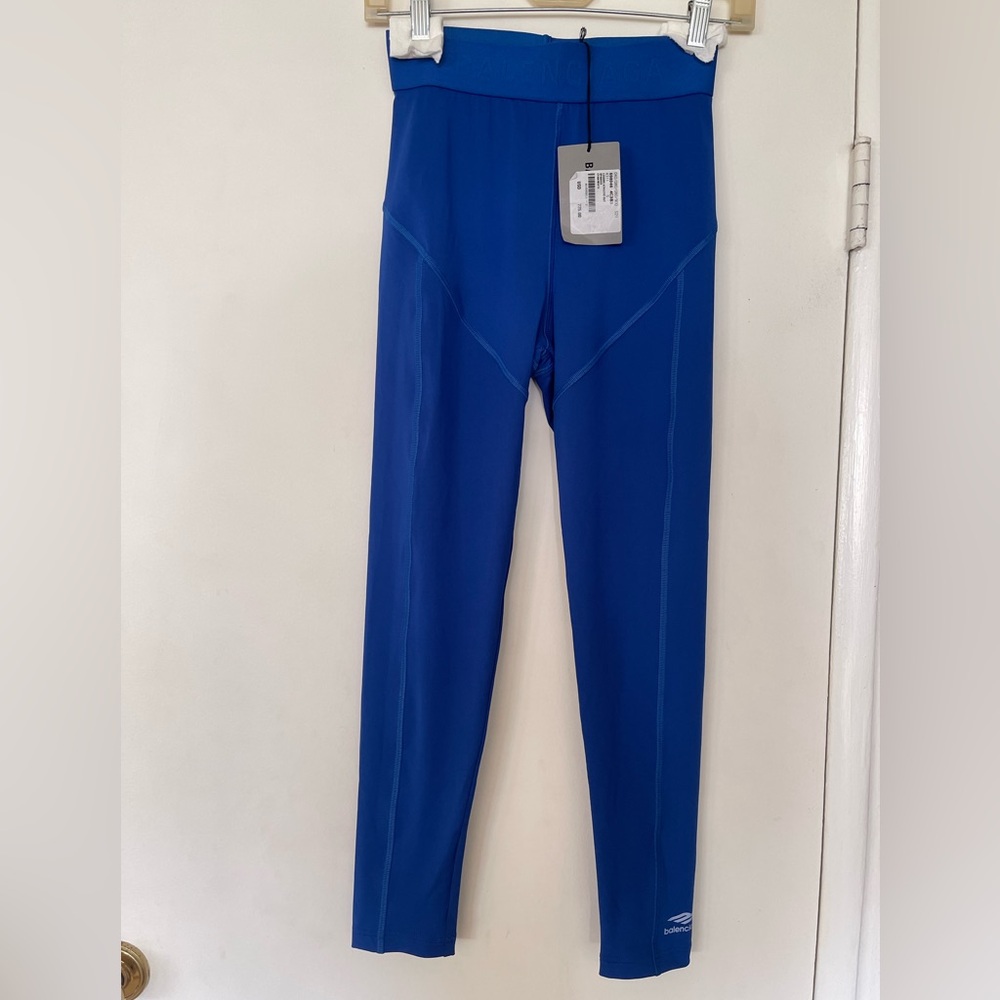 Balenciaga athletic set - leggings and top- size small- electric blue - … - Picture 8 of 13